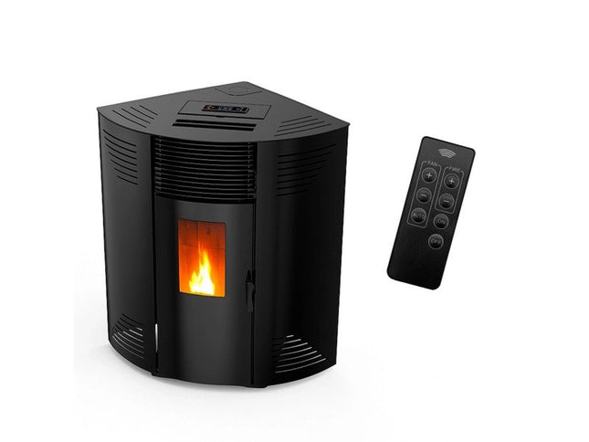 Sannover Eck-Pelletofen Iseos 12,2 kW Schwarz