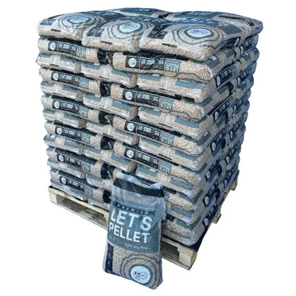 Premium Holzpellets DIN plus A1 – Palette 975 kg