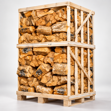 Birken-Kaminholz 25 cm – 80 Säcke – Restfeuchte ≤ 20 % – hohe Heizleistung