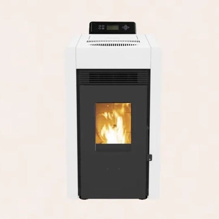 SCHENGER Pelletofen HLP3402 Weiß A++ 5,5kW Vollautomatisch+WIFI+Eco Modus