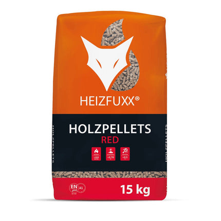 Heizfuxx Holzpellets Red 975 kg Palette ENplus A1 65 x 15 kg