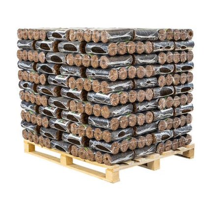 BIOMAC Rindenbriketts rund / GLUTHALTER 1000kg Palette