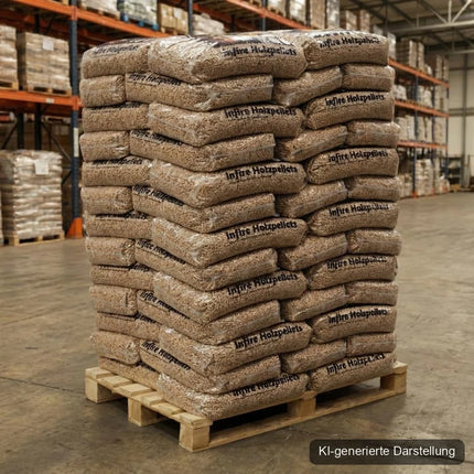 Holzpellets DINplus ENplus A1 Palette 990 kg