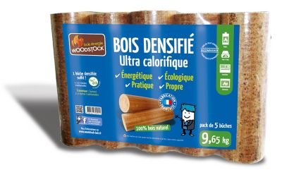 Woodstock Holzbriketts – 2 Paletten – je 104 Pakete mit 5 Briketts – gebrauchsfertig