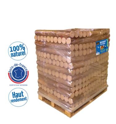 Woodstock Holzbriketts – 2 Paletten – je 104 Pakete mit 5 Briketts – gebrauchsfertig