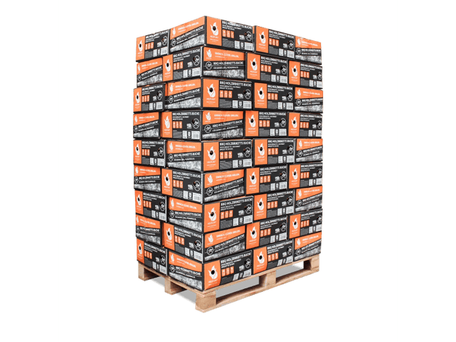 Heizfuxx BBQ-Buchenholzbriketts 18kg x 54 Gebinde 972kg Palette