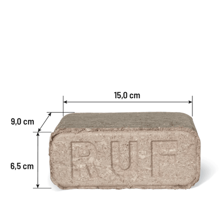 Heizfuxx RUF Original Red Holzbriketts Hartholz 10kg x 96 Gebinde 960kg Palette
