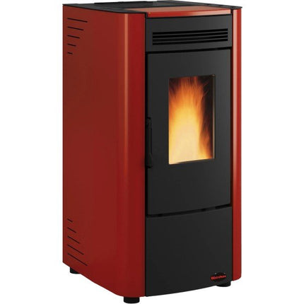 Firefix Pelletofen Ketty Stahl Schwarz-Bordeaux 6,3 kW
