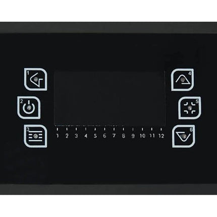Justus Pelletofen Sia Stahl Schwarz-Anthrazit 8 kW mit Automatik