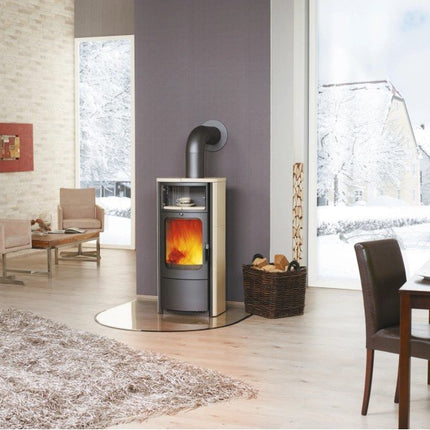 Hark Dauerbrand Kaminofen Opera-B Creme mit Automatik 7 kW EEK: A+