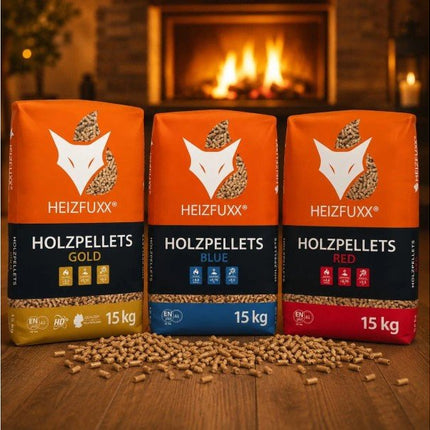 Heizfuxx Holzpellets Blue 15kg x 65 Sack 975kg Palette