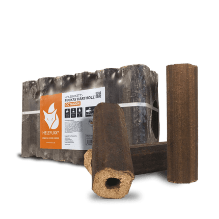 Heizfuxx PiniKay Octagon Holzbriketts Hartholz 10kg x 30 Gebinde 300kg Palette