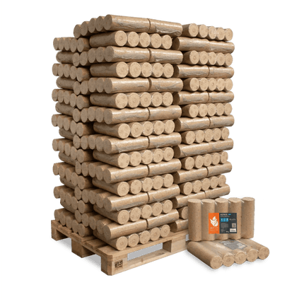 Pressholzbriketts – 1.000 kg – 66 PackungeN
