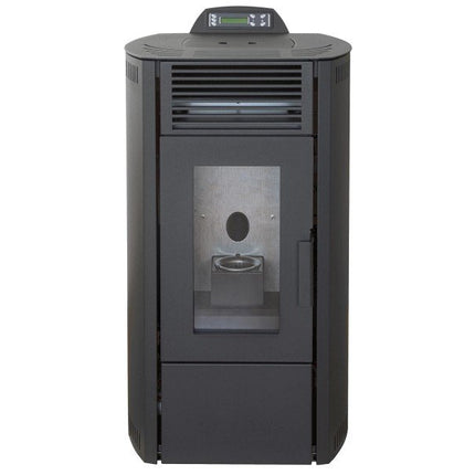 Rowi Pelletofen Stahl Schwarz 7,7 kW