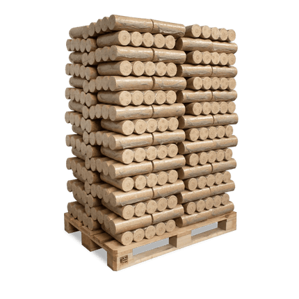 Heizfuxx Nestro XL Blue Holzbriketts Nadelholz 10kg x 96 Gebinde 960kg Palette