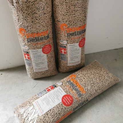 PowerPellets – Holzpellets 15 kg Sack (Palette 55 Säcke)