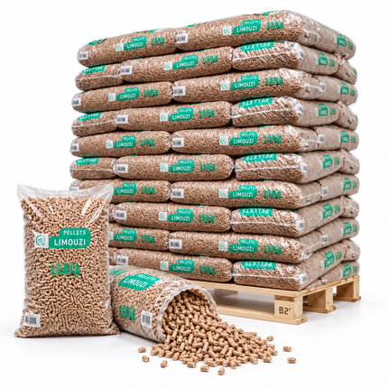 Valboval Holzpellets – 65 × 15 kg Palette – 100 % Nadelholz, DINplus