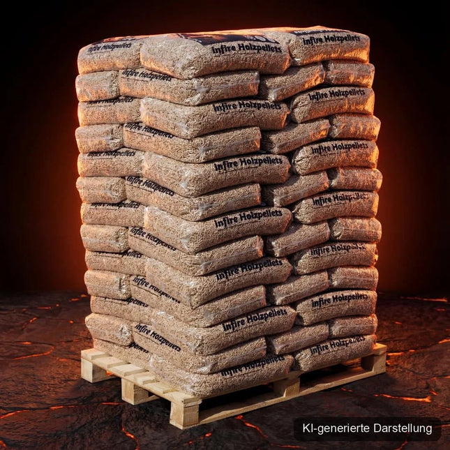 Heizfuxx Holzpellets 6 mm ENplus A1 Palette 975 kg (65 x 15 kg)
