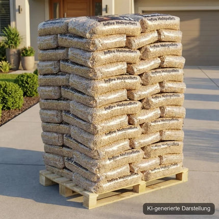 Heizfuxx Holzpellets 6 mm ENplus A1 Palette 975 kg (65 x 15 kg)