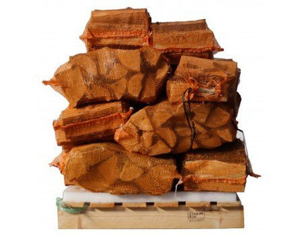 Trockenes Eschen-Kaminholz – 40 Säcke mit je 8 kg – geringe Restfeuchte
