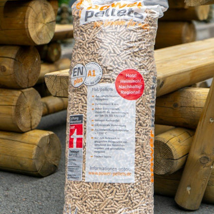 PowerPellets – Holzpellets 15 kg Sack (Palette 55 Säcke)