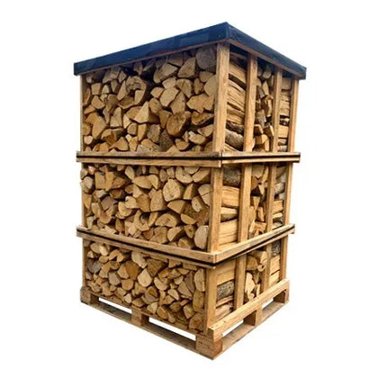 Kaminholz 33 cm – Palette mit 3 Ster – 100 % Laubholz – NF-zertifiziert