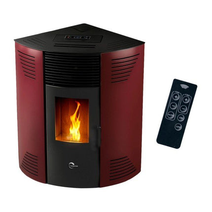 Sannover Eck-Pelletofen Iseos 12,2 kW Bordeaux